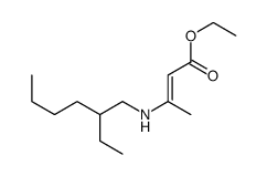 ethyl 3-(2-ethylhexylamino)but-2-enoate Structure