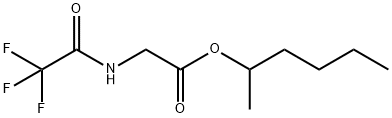 N-(Trifluoroacetyl)glycine 1-methylpentyl ester Structure
