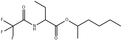2-[(Trifluoroacetyl)amino]butanoic acid 1-methylpentyl ester structure
