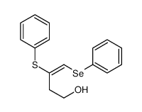 4-phenylselanyl-3-phenylsulfanylbut-3-en-1-ol结构式