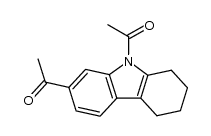 1-(9-acetyl-5,6,7,8-tetrahydro-carbazol-2-yl)-ethanone结构式