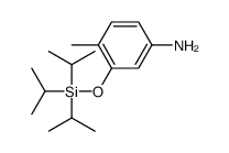 4-methyl-3-tri(propan-2-yl)silyloxyaniline结构式
