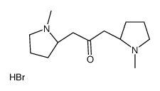1-[(2S)-1-methylpyrrolidin-2-yl]-3-[(2R)-1-methylpyrrolidin-2-yl]propan-2-one,hydrobromide Structure