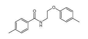 4-methyl-N-[2-(4-methylphenoxy)ethyl]benzamide Structure