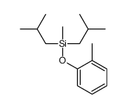 methyl-(2-methylphenoxy)-bis(2-methylpropyl)silane Structure