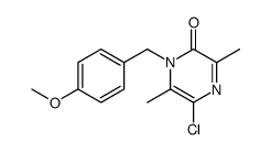 5-chloro-1-(4-methoxybenzyl)-3,6-dimethyl-2(1H)-pyrazinone结构式