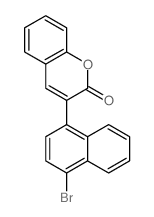 2H-1-Benzopyran-2-one,3-(4-bromo-1-naphthalenyl)- picture