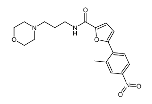 5-(2-methyl-4-nitrophenyl)-N-(3-morpholin-4-ylpropyl)furan-2-carboxamide结构式