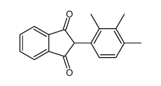 2-(2,3,4-trimethylphenyl)indene-1,3-dione结构式