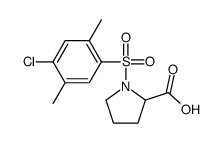 1-(4-chloro-2,5-dimethylphenyl)sulfonylpyrrolidine-2-carboxylic acid Structure