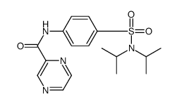 Pyrazinecarboxamide, N-[4-[[bis(1-methylethyl)amino]sulfonyl]phenyl]- (9CI)结构式