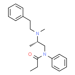 (-)-N-[(R)-2-[Methyl(2-phenylethyl)amino]propyl]-N-phenylpropanamide结构式