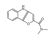 N,N-dimethyl-4H-furo[3,2-b]indole-2-carboxamide结构式