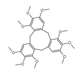 1,2,3,6,7,8,11,12,13-nonamethoxy-10,15-dihydro-5H-tribenzo [a,d,g] cyclononene Structure