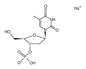 thymidine-3'-phosphate sodium salt Structure