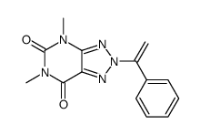 4,6-dimethyl-2-(1-phenyl-vinyl)-2,4-dihydro-[1,2,3]triazolo[4,5-d]pyrimidine-5,7-dione结构式