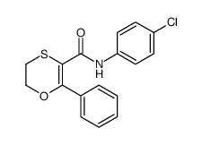 N-(4-chlorophenyl)-6-phenyl-2,3-dihydro-1,4-oxathiine-5-carboxamide Structure