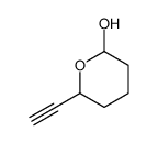 2H-Pyran-2-ol, 6-ethynyltetrahydro- (9CI) Structure