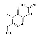 [5-(hydroxymethyl)-4-methyl-3-oxopyrazin-2-yl]urea结构式