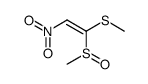 1-methylsulfanyl-1-methylsulfinyl-2-nitroethene结构式