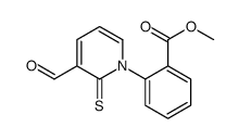 methyl 2-(3-formyl-2-sulfanylidenepyridin-1-yl)benzoate结构式