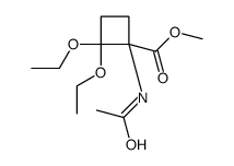 methyl 1-acetamido-2,2-diethoxycyclobutane-1-carboxylate Structure
