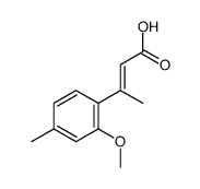 3-(2-methoxy-4-methylphenyl)but-2-enoic acid Structure