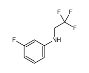 3-fluoro-N-(2,2,2-trifluoroethyl)aniline结构式