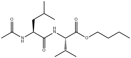 N-(N-Acetyl-L-leucyl)-L-valine butyl ester structure