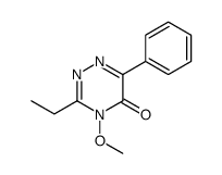 3-ethyl-4-methoxy-6-phenyl-1,2,4-triazin-5-one Structure