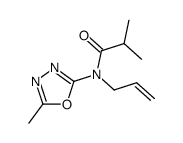 N-allyl-N-(5-methyl-[1,3,4]oxadiazol-2-yl)-isobutyramide结构式