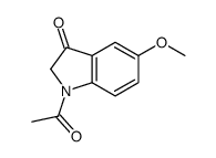 1-acetyl-5-methoxy-2H-indol-3-one结构式