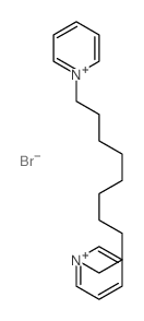 1-(10-pyridin-1-yldecyl)pyridine dibromide Structure