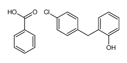 benzoic acid,2-[(4-chlorophenyl)methyl]phenol Structure