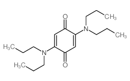 2,5-Cyclohexadiene-1,4-dione,2,5-bis(dipropylamino)- Structure