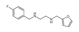 N-[(4-fluorophenyl)methyl]-N'-(furan-2-ylmethyl)ethane-1,2-diamine Structure