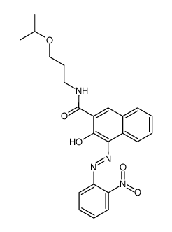 3-Hydroxy-4-(2-nitro-phenylazo)-naphthalene-2-carboxylic acid (3-isopropoxy-propyl)-amide Structure