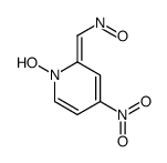 1-hydroxy-4-nitro-2-(nitrosomethylidene)pyridine Structure