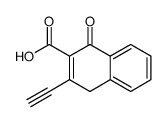 3-ethynyl-1-oxo-4H-naphthalene-2-carboxylic acid结构式