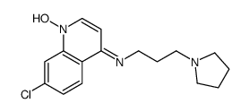 7-Chloro-N-[3-(1-pyrrolidinyl)propyl]-4-quinolinamine1-oxide structure