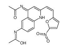 N-[4-acetamido-2-[(E)-2-(5-nitrofuran-2-yl)ethenyl]quinolin-6-yl]acetamide Structure