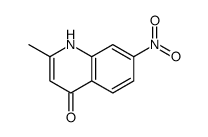 2-methyl-7-nitro-1H-quinolin-4-one结构式