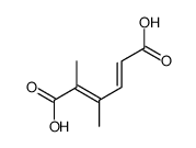 2,3-dimethylhexa-2,4-dienedioic acid结构式