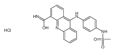 9-[4-(methanesulfonamido)anilino]acridine-4-carboxamide,hydrochloride Structure