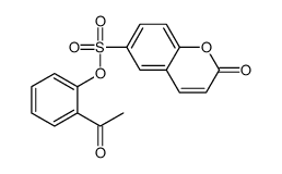 (2-acetylphenyl) 2-oxochromene-6-sulfonate结构式