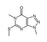 3,6-dimethyl-5-methylsulfanyl-3,6-dihydro-[1,2,3]triazolo[4,5-d]pyrimidin-7-one Structure