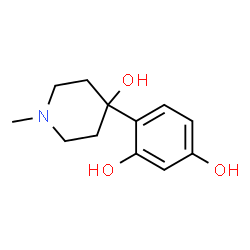 1,3-Benzenediol, 4-(4-hydroxy-1-methyl-4-piperidinyl)- (9CI)结构式