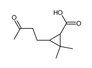 2,2-dimethyl-3-(3-oxo-butyl)-cyclopropanecarboxylic acid Structure