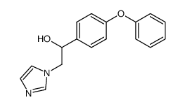 1-(4-phenoxyphenyl)-1-hydroxy-2-(imidazol-1-yl)-ethane结构式