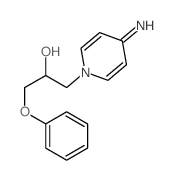 1-(4-iminopyridin-1-yl)-3-phenoxy-propan-2-ol structure